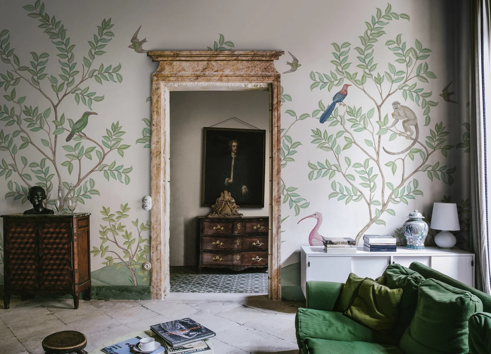 Monkeys Paradise, White, Rebel Walls 3